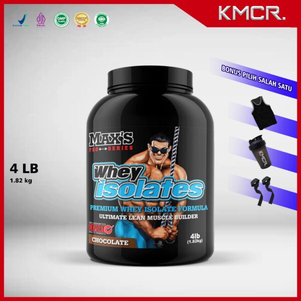 Max's Whey Isolate 4Lbs 60Servings