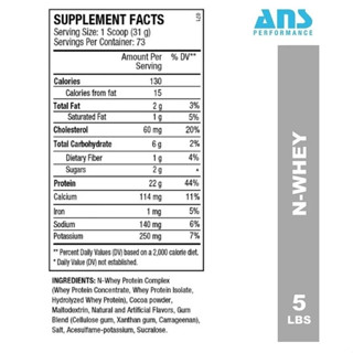 N-Whey 5Lbs 2,3kg Ans Performance - Image 2